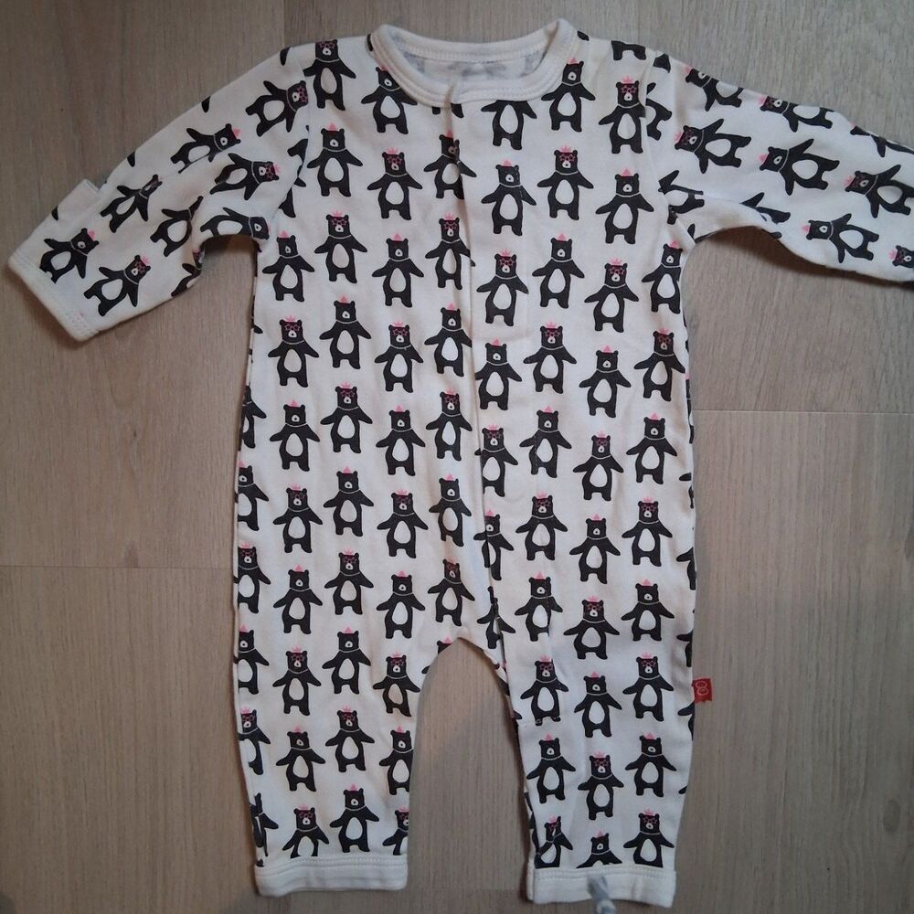 Magnetic Me Baby Footless Romper 0-3 Months Long Sleeve